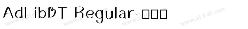 AdLibBT Regular字体转换